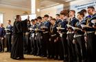 27.03.2026г.Иерей Виталий Шаркеев благословил курсантов в первый  рейс на фрегате «Паллада».